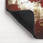 銀河系-抽象芸術表現主義レッドブラウン金ゴールド マウスパッド (コーナー)