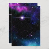 銀河系 招待状 (正面/裏面)