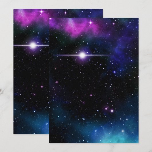 銀河系 招待状 (正面/裏面)