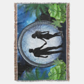 銀河系 – 門型デコール スローブランケット (正面縦)