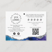 *~*銀河系AGATE QRありがとうロゴレビューAP8 エンクロージャーカード (裏面)