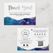 *~*銀河系AGATE QRありがとうロゴレビューAP8 エンクロージャーカード (正面/裏面)