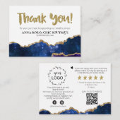 *～*銀河系AGATE QRロゴAP8のご確認ありがとうございます  エンクロージャーカード (正面/裏面)