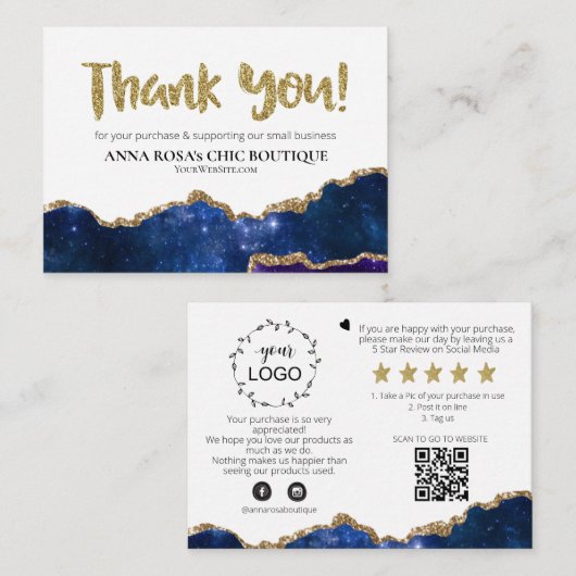 *～*銀河系AGATE QRロゴAP8のご確認ありがとうございます  エンクロージャーカード (正面/裏面)