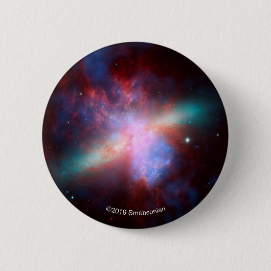 銀河系M82 缶バッジ (正面)