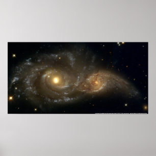 銀河系NGC 2207 & IC 2163 ポスター