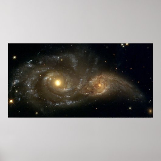 銀河系NGC 2207 & IC 2163 ポスター (正面)