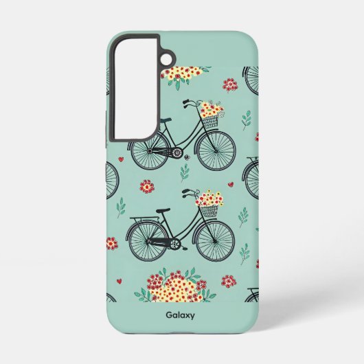 銀河系S2の情動花自転車デザインケース SAMSUNG GALAXYケース (裏面)