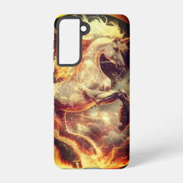 銀河系S21ファイアユニコーンケース SAMSUNG GALAXY S21ケース