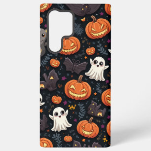銀河系S22ウルトラケースとハロウィンパターン SAMSUNG GALAXY S22 ULTRAケース