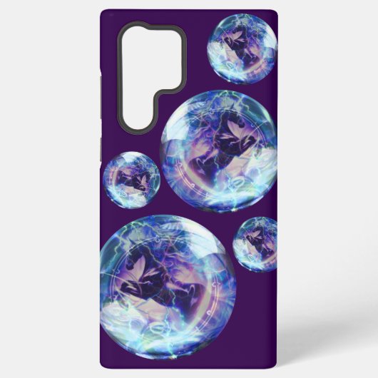 銀河系S22ウルトラパープル電話ケース SAMSUNG GALAXYケース (裏面)