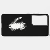 銀河系samsung s21ウルトラケースハッピーキャットデザイン samsung galaxyケース (左側面)