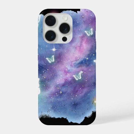 銀河蝶々スマホケース iPhoneケース (裏面)