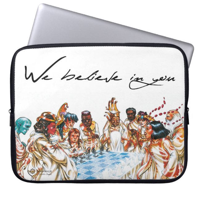 銀河議会: 私達はあなたのbeleaveスリーブを付けます ラップトップスリーブ (正面)