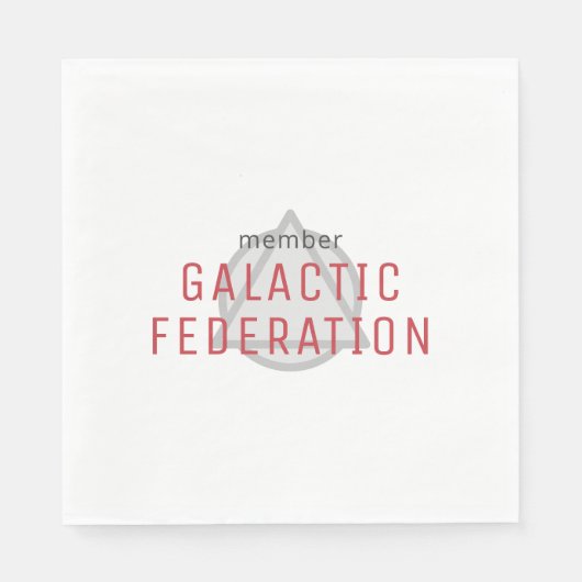 銀河連合メンバー スタンダードランチョンナプキン (正面)