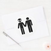 銀河間の一致 ラウンドシール (封筒)