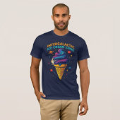 銀河間アイスクリームコーン – 宇宙飛行士宇宙食品 Tシャツ (正面フル)