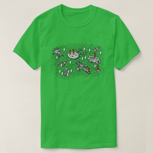 銀河間戦艦 Tシャツ (デザイン正面)