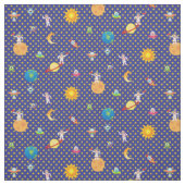 銀河間星宇宙オンダークブルー  ファブリック (見本)