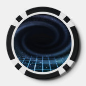 銀河間Sci-Fi背景 ポーカーチップ (裏面)