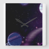 銀河 スクエア壁時計 (正面)