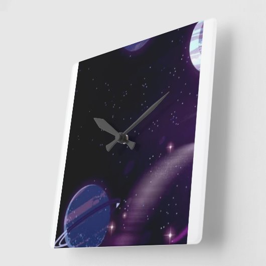 銀河 スクエア壁時計 (傾斜)