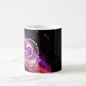 銀河 ピンク パープル おひつじ座 星座 十二星座 コーヒーマグカップ (中央)