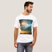 銀河、宇宙、星、宇宙空間 Tシャツ (正面フル)
