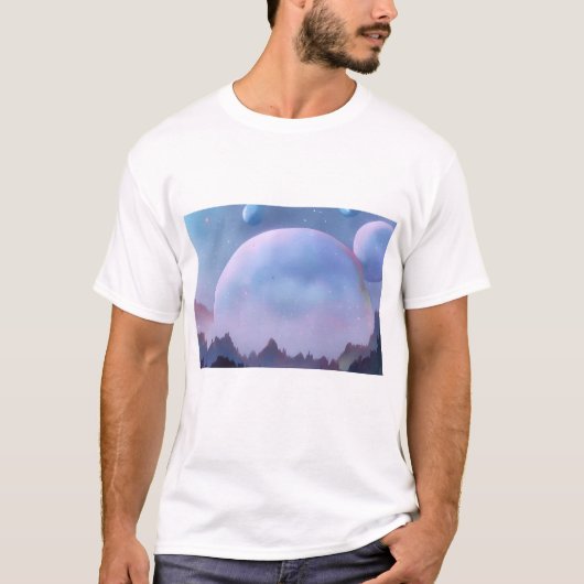 銀河,宇宙,星,宇宙空間 Tシャツ (正面)
