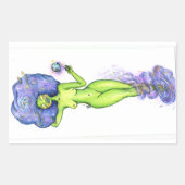 銀河 長方形シール (正面)