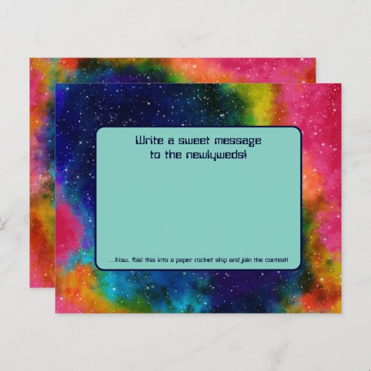 銀河Sci-Fiのロッ結婚ト船コンテスト紙 (正面/裏面)