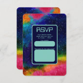 銀河Sci-Fi結婚の 出欠カード (正面/裏面)