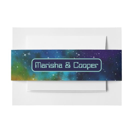 銀河Sci-Fi結婚の 招待状ベリーバンド (正面例)