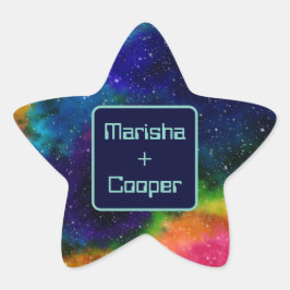 銀河Sci-Fi結婚の 星シール
