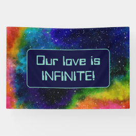 銀河Sci-Fi結婚の 横断幕