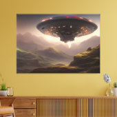 銀河UFOキャンバス印刷 キャンバスプリント (インサイチュ (リビング))