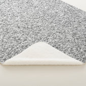 銀灰色の光のグリッターきらめき シェルパブランケット (3/4)