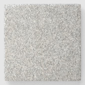 銀灰色の光のグリッターきらめき ストーンコースター (正面)