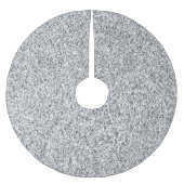 銀灰色の光のグリッターきらめき ブラッシュドポリエステルツリースカート (正面)