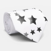 銀灰色の星 ネクタイ (ロール)