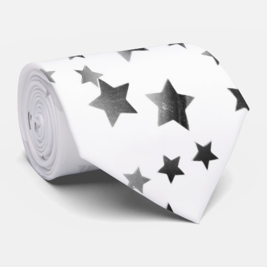 銀灰色の星 ネクタイ (ロール)