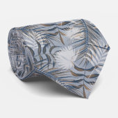 銀灰色の熱帯 ネクタイ (ロール)