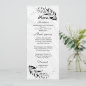 銀灰色の花と葉黒結婚の メニュー (スタンド正面)