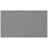 銀灰色の金属の花と宝石のパターン テーブルクロス (正面(横))