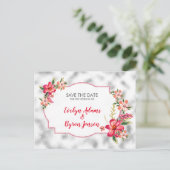 銀灰色ガラスと花 案内ポストカード (スタンド正面)