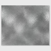 銀灰色グラファイト光沢ガラス金属VIP ラッピングペーパー (フラット)