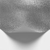 銀灰色グラファイト光沢ガラス金属VIP ラッピングペーパー (角)