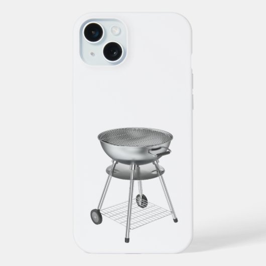 銀炭バーベキューグリル iPhoneケース (裏面)