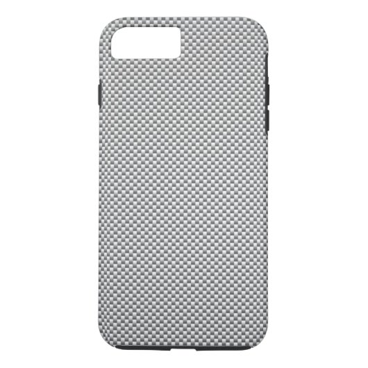 銀炭素繊維プリント Case-Mate iPhoneケース (裏面)