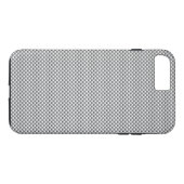 銀炭素繊維プリント Case-Mate iPhoneケース (裏面(横))